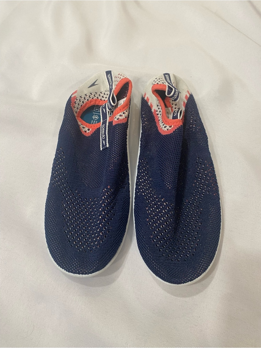 Speedo Women’s Navy and Coral Slip-On Water Sneakers
